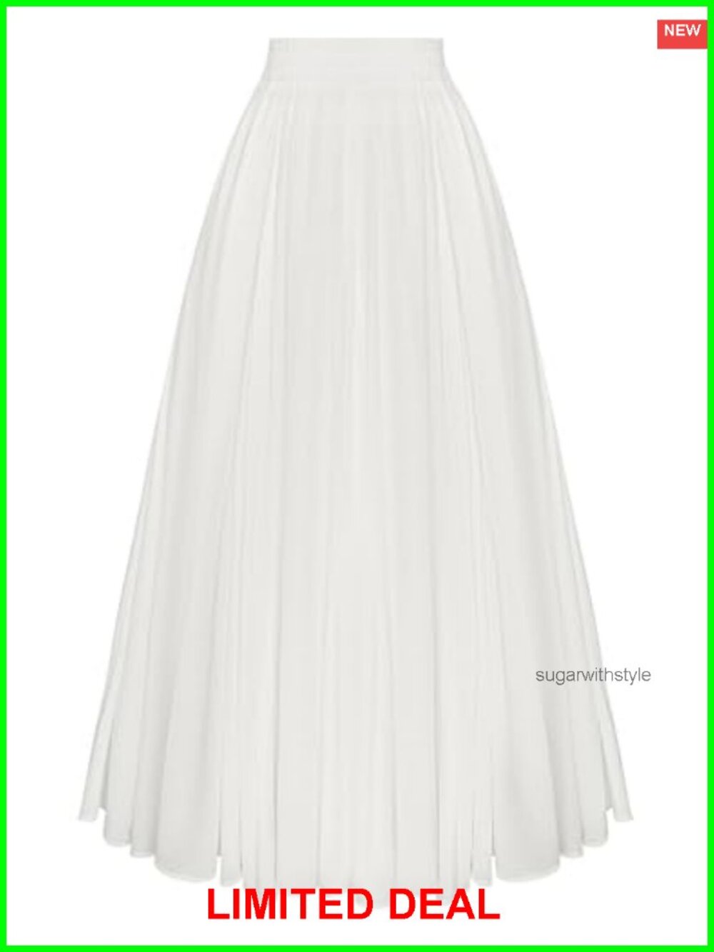 Flowy A-Line Maxi Skirt with Pockets Boho Renaissance Ren Faire